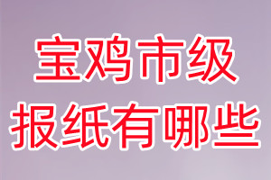 寶雞市級(jí)報(bào)紙有哪些